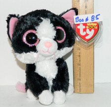 Exact 1 BOO #85 PEPPER Black CAT NWMT RETIRED TY beanie Boos 6" + tag Protector