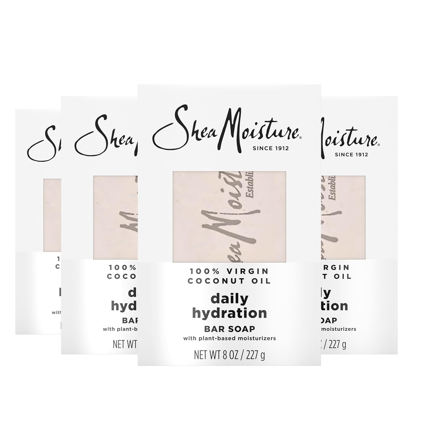 Bar Soap Virgin Coconut Oil 4 Count Nourish and Replenish Skin Daily Hydrating B