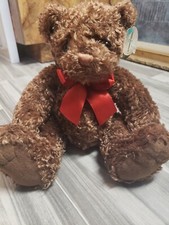 First  Main, Inc. 10.5" Sitting Tucker Bear  1715, BROWN BEAR, BRAND NEW W/TAG