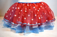 5 Layer Marvel's American Dream Tutu Costume, ADULT-  Red, White & Blue w/Stars