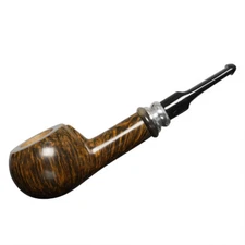MUXIANG Briar Tobacco Pipe Smooth Pot Pipe Handmade Smoking Pipe Ebonite Stem