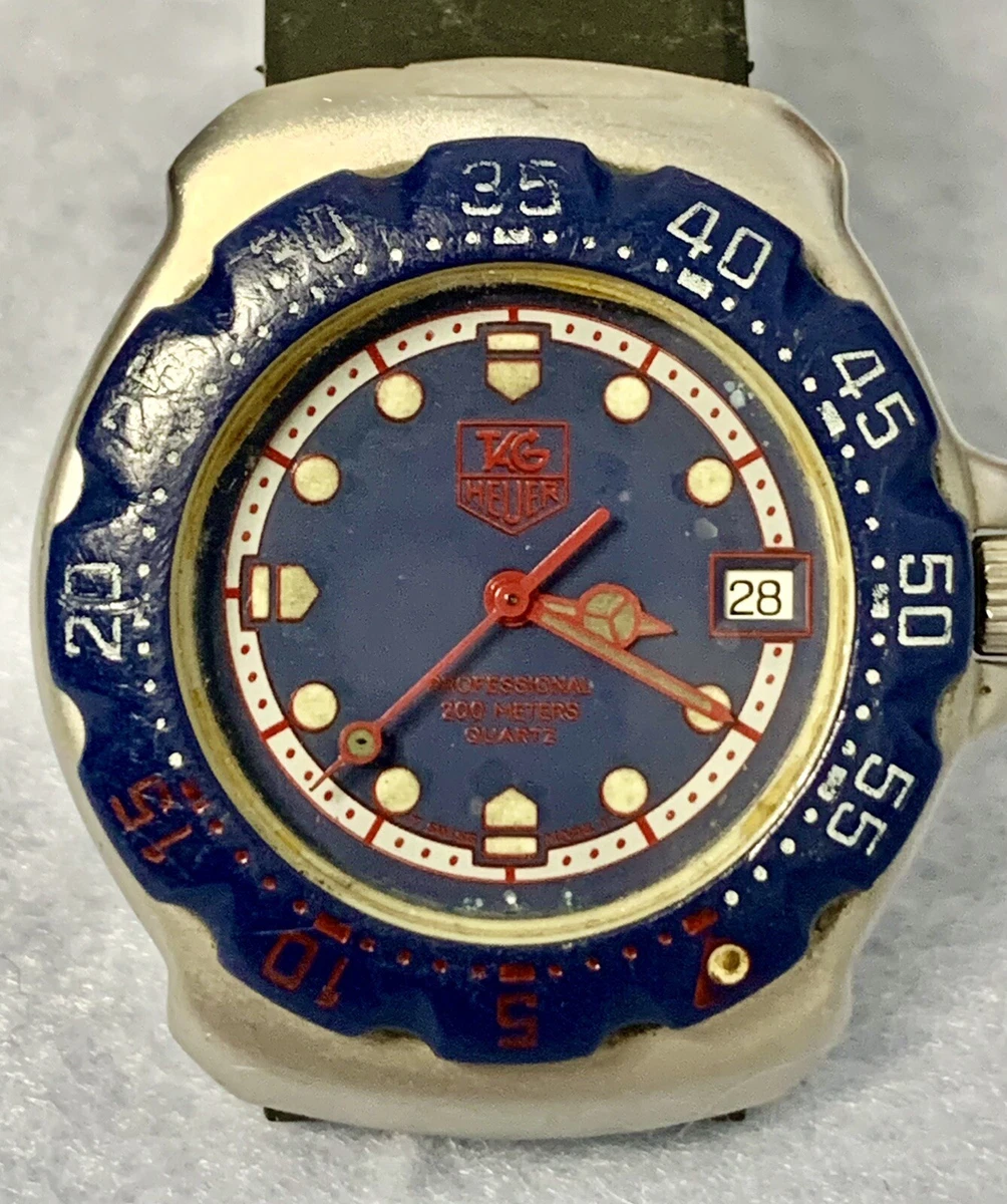 TAG Heuer Formula 1 Mid size 370.513 Blue Dial Unisex 35mm F1 Rubber Band 200 m