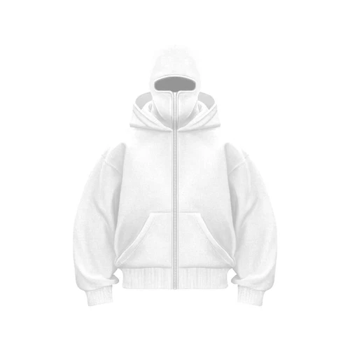 Sudadera con Capucha de Pasamontañas Cremallera Invierno Hombres Sudaderas con Capucha Pasamontañas Doble Capucha Máscara Vellón - Imagen 15 de 18