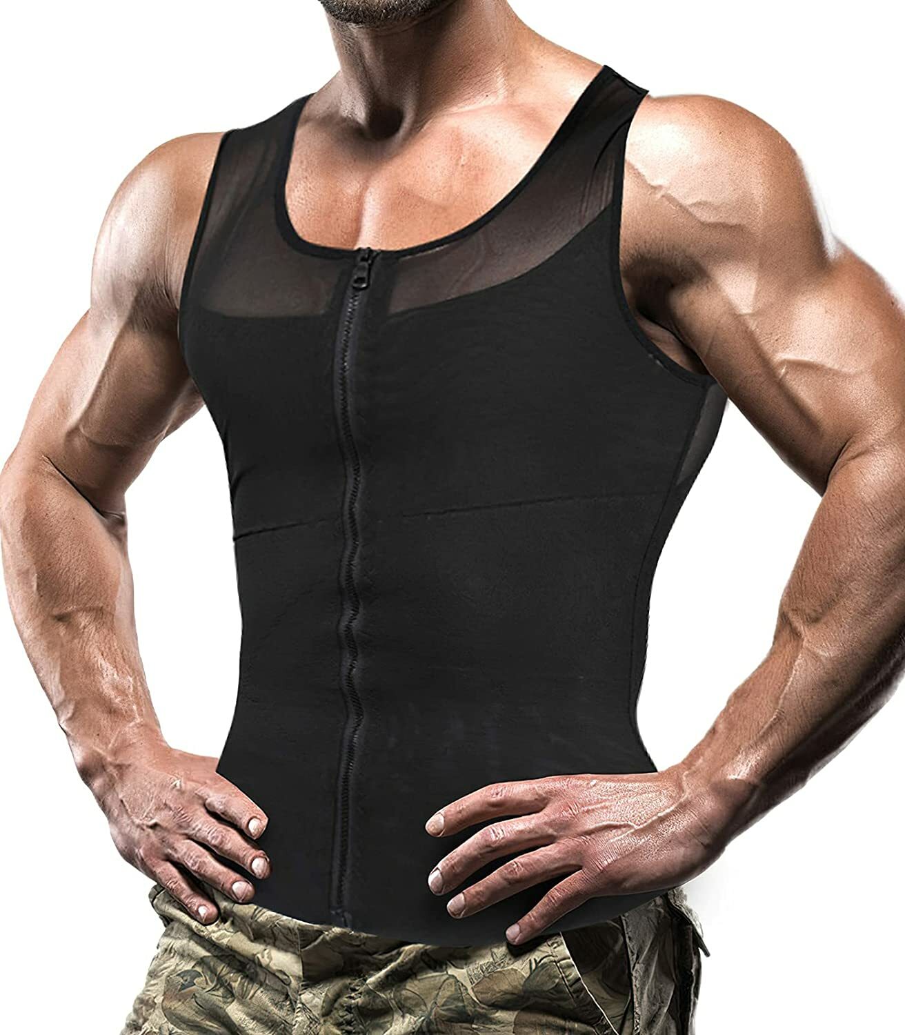 Men Slimming Body Shaper Vest for Gynecomastia & Chest Fat Tank Top