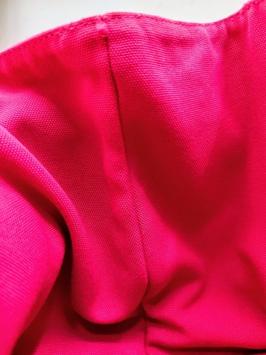 PRADA TOTE BAG SHOPPING CANAPA Tela Denim Rosa con Zirconi - Imagen 9 de 23