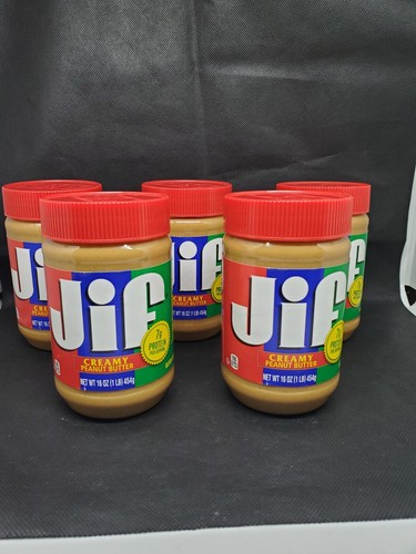 Lote de 5 mantequilla de maní cremosa Jif 16 OZ - Imagen 2 de 14