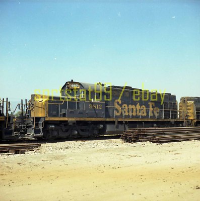 ATSF Santa Fe Alco RSD15 Locomotive #9812 - Color Railroad Negative ...