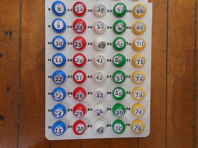 Set 75 Palline Da Bingo In Legno – 7/8 Di Pollice (22mm)