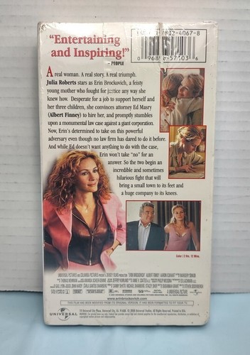 ❤️ New Erin Brockovich VHS Video Tape Movie Julia Roberts - Picture 2 of 8