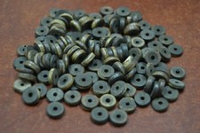 300 PCS CHOCOLATE BROWN BUFFALO CIRCLE DISC BONE BEADING BEADS 10MM T-1612