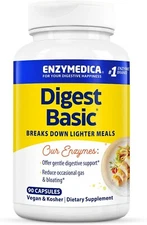 Enzymedica, Digest Basic, Digestive Enzymes for Sensitive Stomachs, 90 Capsules