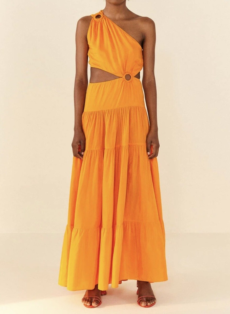 ワンピース FARM Rio DRESS (337211 L0029) NWT Farm Rio One Shoulder Cutout Maxi Dress, Size L | eBay