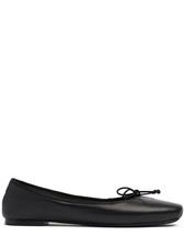 KHAITE Charlotte Black Leather Ballerina Flats New/Authentic