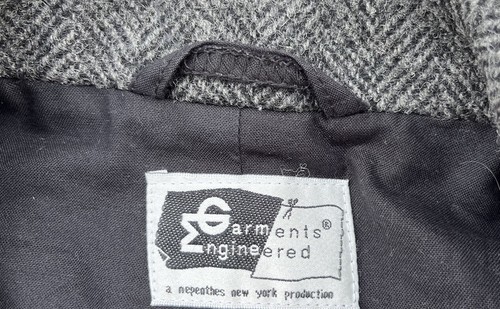 ENGINEERED GARMENTS Versatile Tweed Jacket Gray Herringbone Wool Mens M Women XL - Picture 5 of 7