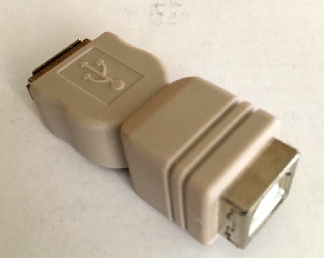 ADAPTADOR USB A HEMBRA - USB B HEMBRA
