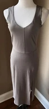 Twenty Tees Made in Canada Grey Stretched Sleeveless Tank Dress Small *NWT