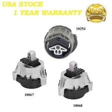 3 PCS MOTOR & TRANS MOUNT FIT BMW X3 2.0L 4WD 2018-2021, X4 2.0L 2019-2023