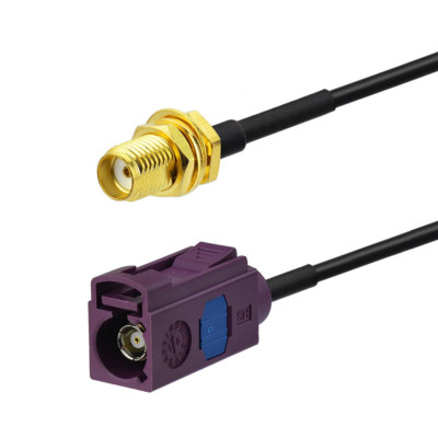 Car Telematics 4G LTE GSM Antenna Adapter Cable Fakra D to SMA Female Pigtail 6''