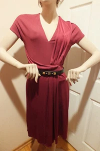 ROBE COCKTAIL AUTHENTIQUE GUCCI À COL EN V NEUF AVEC ÉTIQUETTES avec CEINTURE TAILLE 4 6