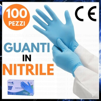 Gebol Guanti Monouso In Nitrile - Senza Talco, Taglia L, 80 Pezzi, Qualità Professionale