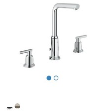 GROHE 20384001 - ATRIO 8-INCH WIDESPREAD 2-HANDLE L-SIZE BATHROOM FAUCET 1.2 GPM
