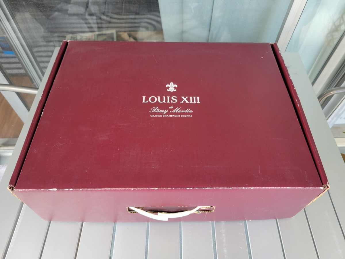 🌟LOUIS XIII REMY MARTIN COGNAC Tray Jigger 4 Glasses Set Red Gift