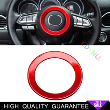 Inner Steering Wheel Horn Ring Trim For Mazda 6 Atenza 2020-2021 Bright Red Car