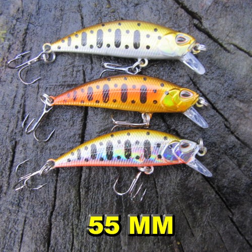 3 x Mini Countdown Sinking Minnows Trout Perch Chub Pike Lures FREE DELIVERY - Picture 12 of 14