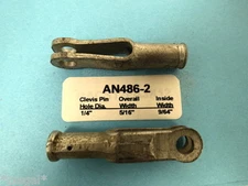 AN486-2 Clevis (2 ea) Cessna Piper Beech Warbird Aircraft NOS