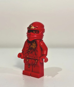 LEGO Ninjago NRG Kai Minifigure Fire Ninja Gold Rare Lightning Figure