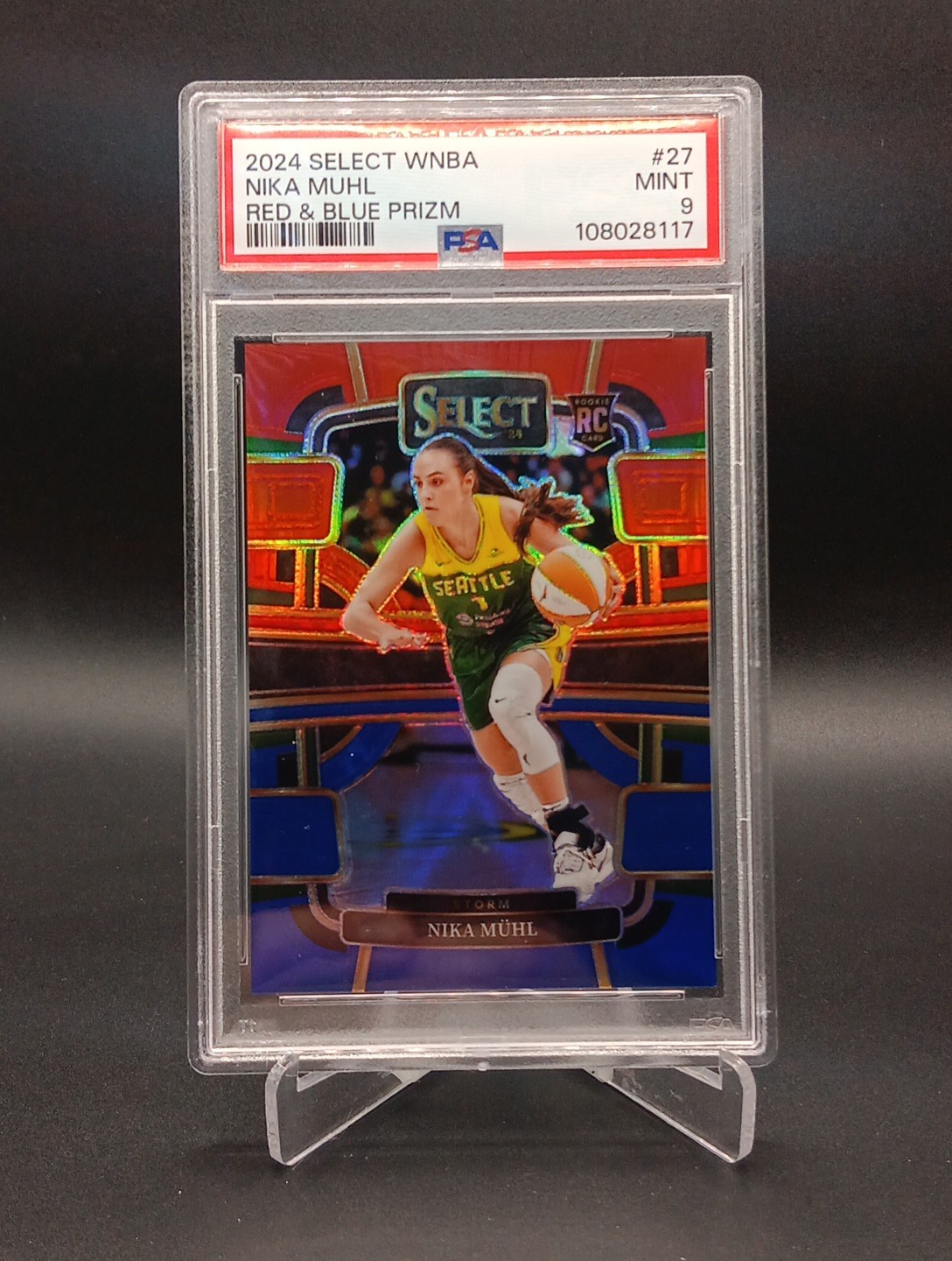 2024 Select WNBA Nika Muhl Red & Blue Prizm  /399 #27