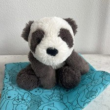 New with Tags - Jellycat SMUDGE PANDA  DUST BAG - Medium 14" FAST SHIP USA