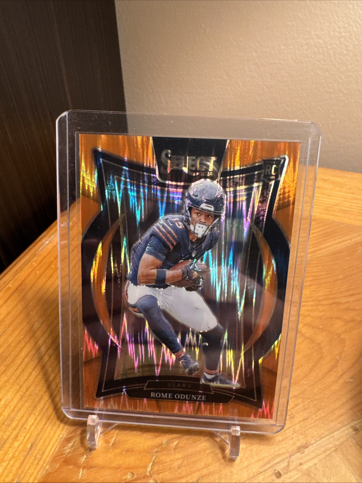 2024 Panini Select - Concourse Rome Odunze #3 Orange Shock Prizm /499 (RC)