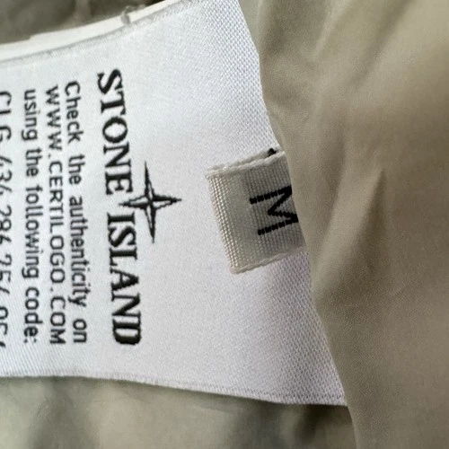 Stone Island Nylon Metal Watro Rip stop Down TC Green Graysh Sz M Jacket READ image 13