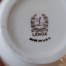 Lenox USA Rhodora Roselyn 8" Bud Vase Pink Rose, Gold Leaves, 24K Trim excellent