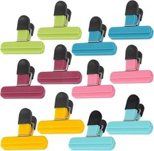 12 Pcs clip FoodBag Clips for Food Storage, FreezerClip, Kitchen Seals, Reusable