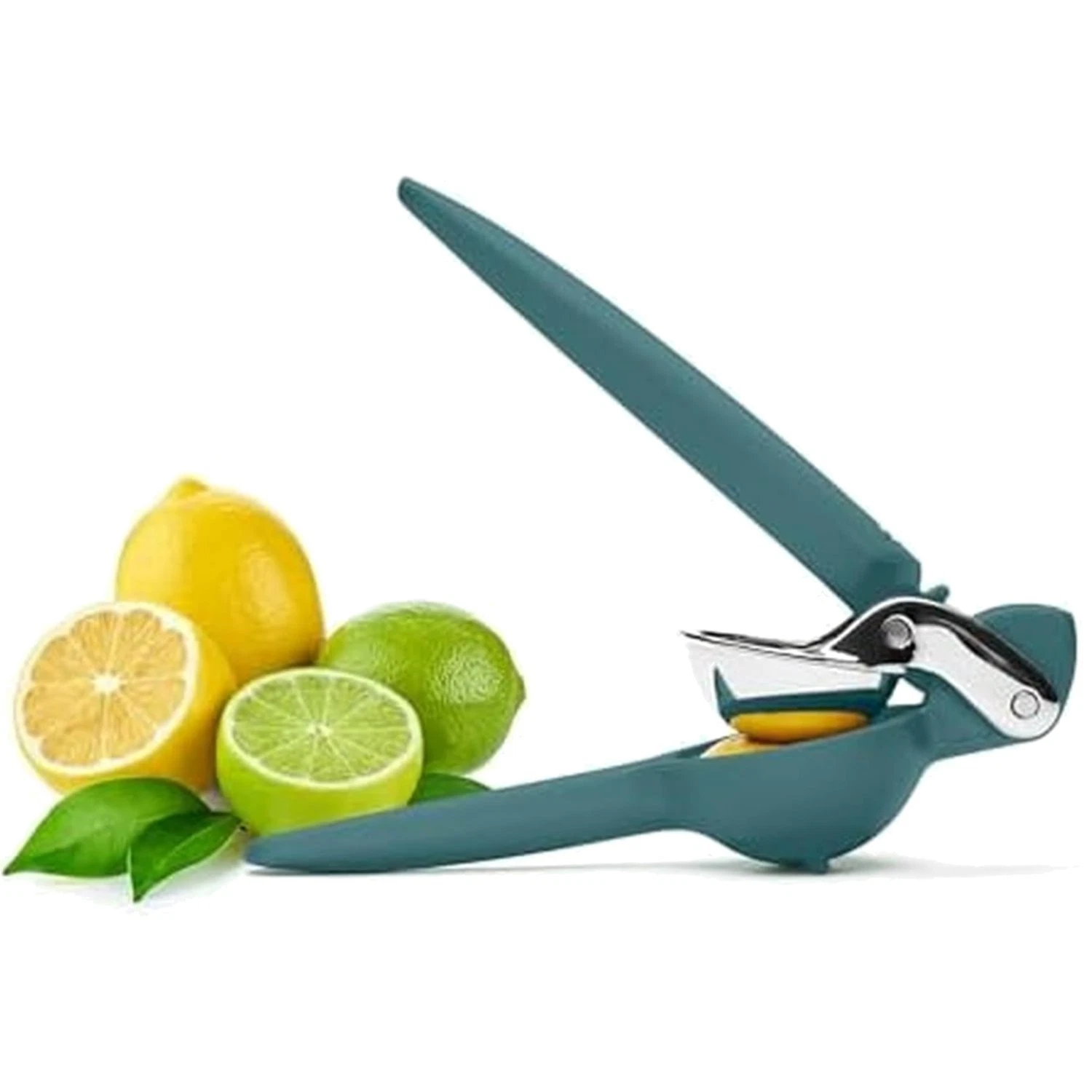 Ergonomic FreshForce Citrus Squeezer - Compact Lemon Juicer in Collard Green
