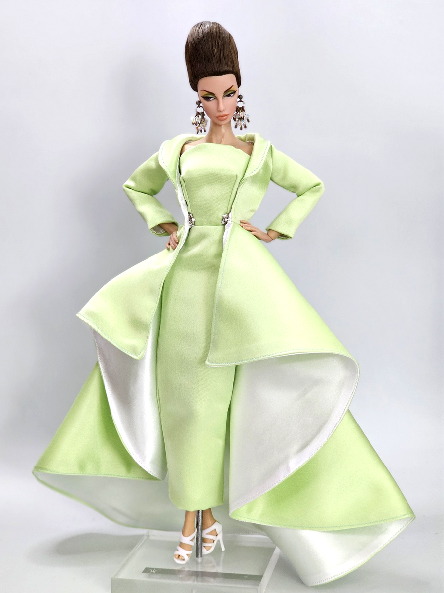 Green Jacket Coat Gown Dress Outfit For Barbie Silkstone Fashion Royalty FR Xian | eBay Green Jacket Coat Gown Dress Outfit For Barbie Silkstone Fashion Royalty FR Xian | eBay