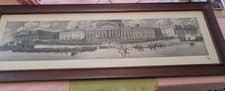 1905 The Inauguration Of President Teddy Roosevelt Framed Yard Long Halftone 