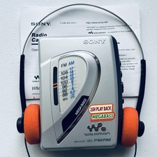 SONY Walkman WM-FX197 Cassette Player  AM/FM Radio- New Belt - Reconditioned