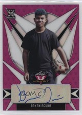 2021 Leaf Valiant Pink 8/25 Bryan Acuna #BA-BA1 Auto 0a17