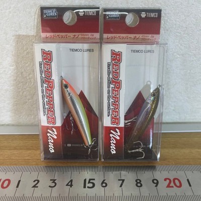 TIEMCO Red Pepper Nano 45mm, 2g Lure, Set of 2 Colors
