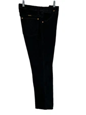 Wrangler Mens Cowboy Cut Slim Fit Black Denim Jeans Sz 31X31 936WBK 2 Pair Avail