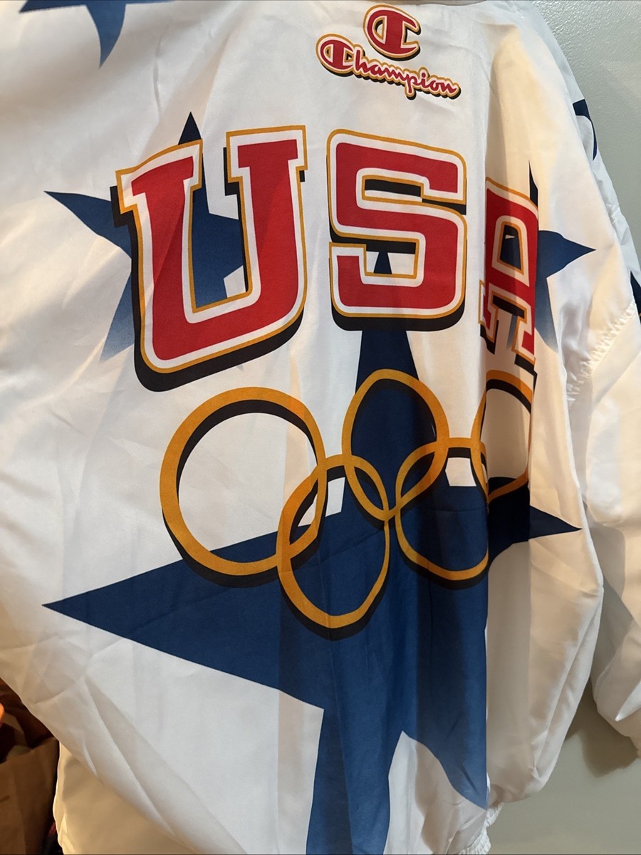 VINTAGE USA Olympic Team Jacket Adult Large Champion 1996 Atlanta