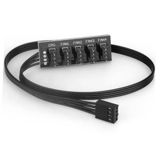 VWEICYY Fan Hub,Compatible 3PIN/4PIN PC Fan Splitter.PWM Fans Hub for Desktop