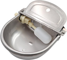 Automatic Stainless Steel Waterer Bowl With Float Valve For Livestock Dogs