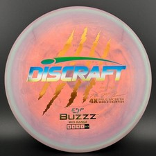 Discraft Swirly ESP Buzzz (First Run) - Paul McBeth 4x Claws - Salmon Grape