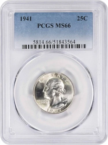 1941-P Washington Quarter MS66 PCGS