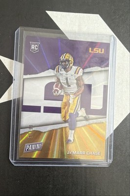 2021 Panini Father's Day - Rookies Ja'Marr Chase #RC19 Rainbow Spokes /99 (RC)