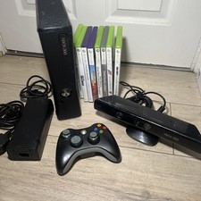 Xbox 360 Slim Console (4GB) + 8 Games Tested & Working *Read Desc*